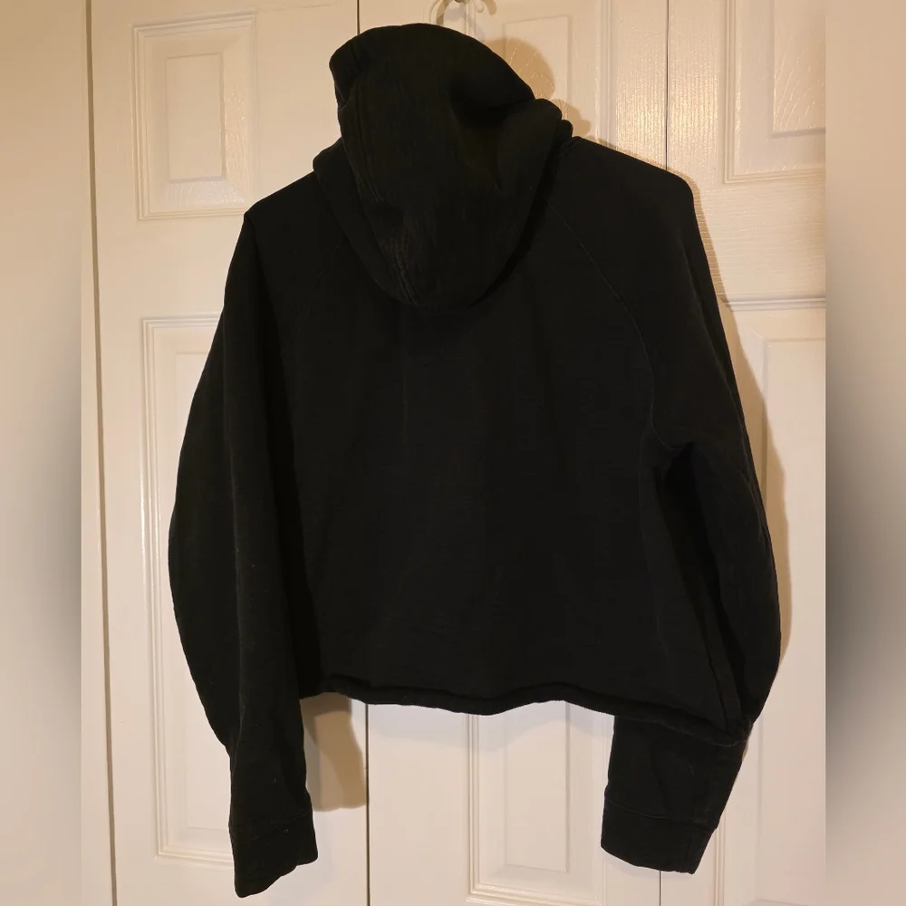 Aritzia Wilfred Free Cropped French Terry Hoodie Black Medium - Picture 6 of 11